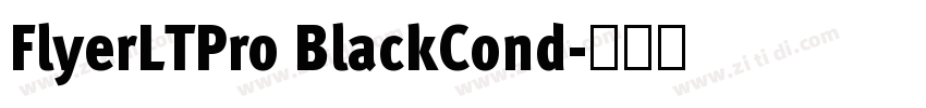 FlyerLTPro BlackCond字体转换 FlyerLTPro BlackCond字体转换